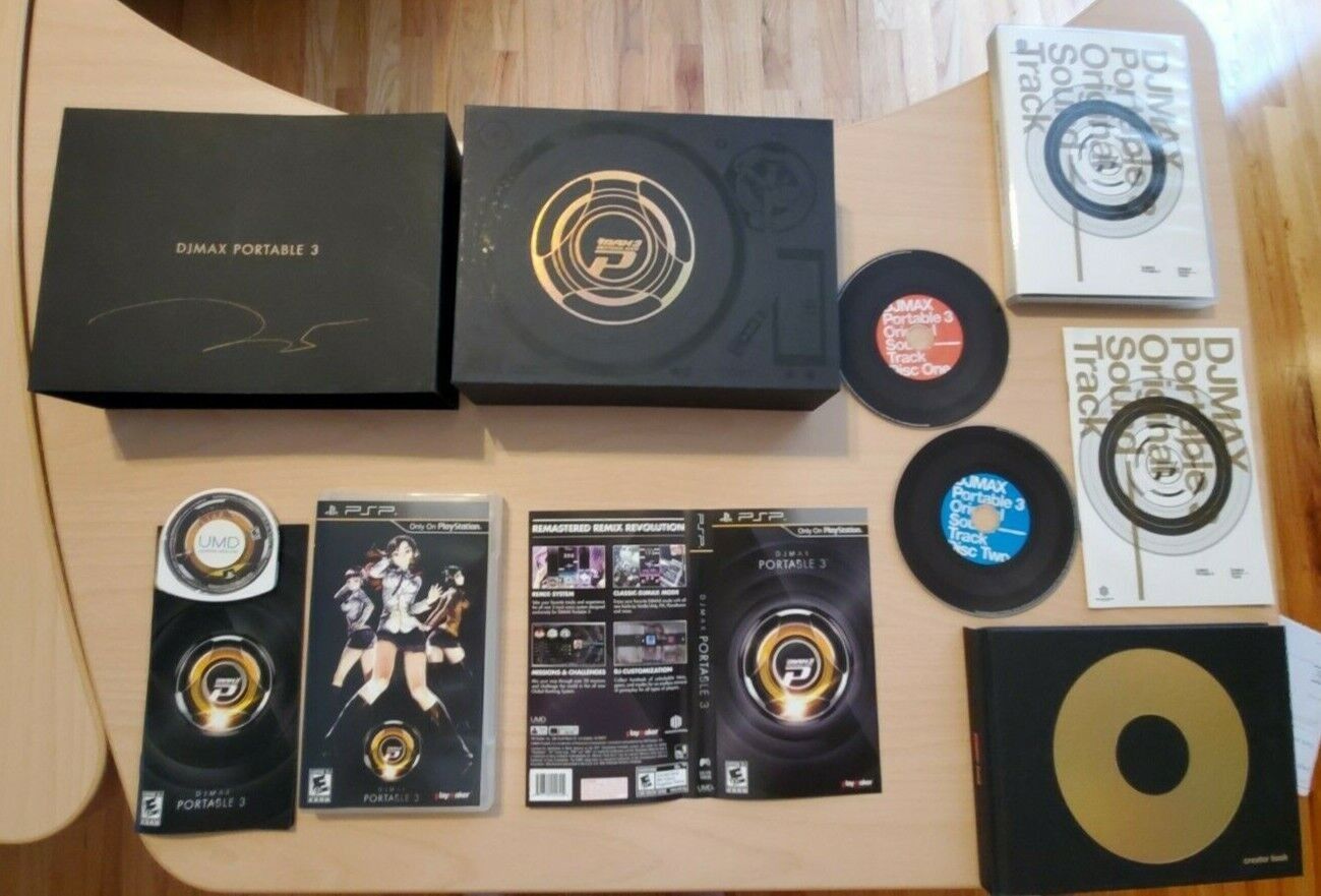 DJ MAX PORTABLE 3 Signed Limited Editon PSP Game [RARE] 