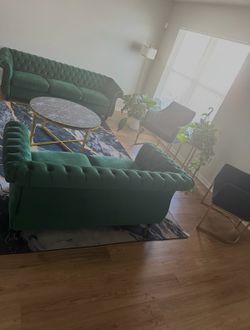 Green couch