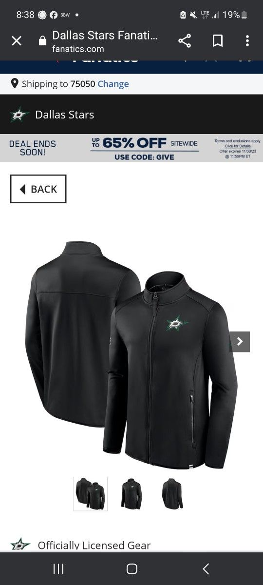 Dallas Stars Brand New Jacket