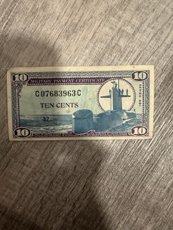 Military Payment Certificate 10 Cents
