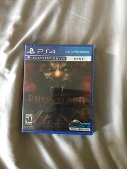 unopened until dawn rush of blood game for the psvr