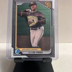 Baseball Card- Leo De Vries 