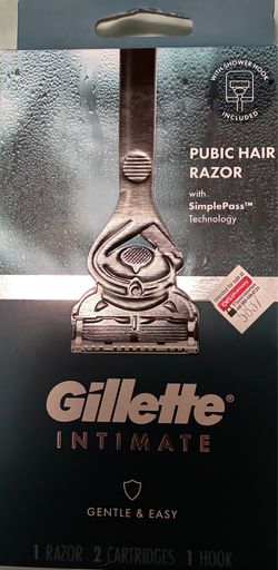 Gillette Intimate Pubic Hair Razor new