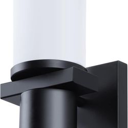 Dual Light Sources Wall Sconces, Black Bathroom Light Fixtures with Glass Shade, Up and Down Sconces Wall Lighting, Bathroom Vanity Light, Wall Lights