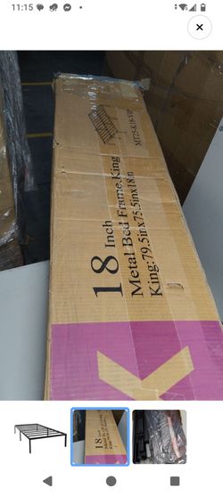 18 Inch King Metal Bed Frame