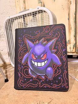 Gengar Card Toploader Binder Hand Painted