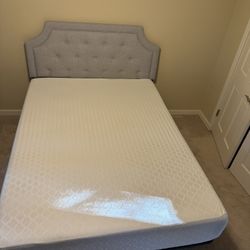 Queen Size Bed Frame and Backboard