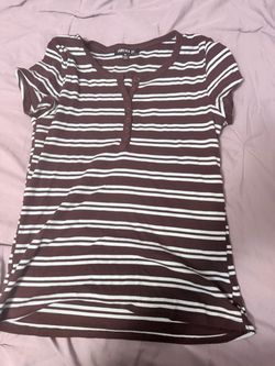 Forever 21 Striped short sleeve Top