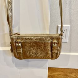 Cole Haan Gold Metallic Crossbody