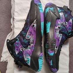 Men's Basketball Shoes, Multi Colors, Black, Purple, Teal