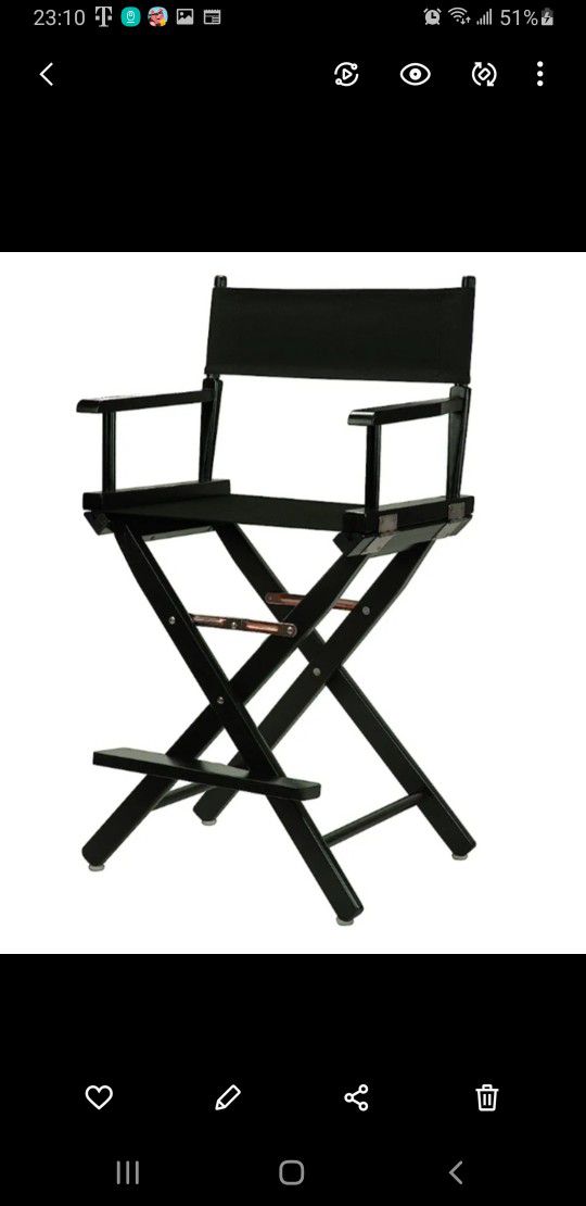 Black Directors Chair 