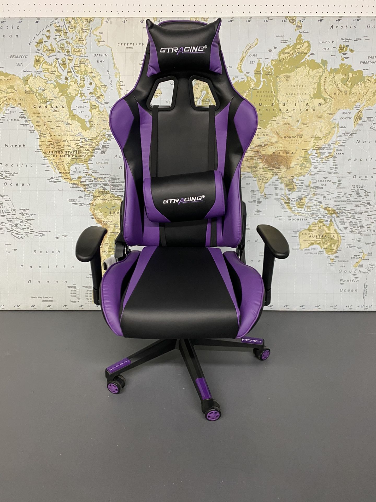 GTRacing game Chair, Computer Chair, or Office Chair. Limited Violet Hue.