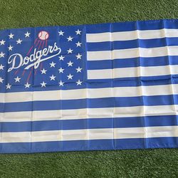 Dodgers  flag size 5’x3’