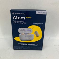 New Audien Atom Pro 2 Rechargeable Hearing Aids  ATOM-PRO-2-BEIGE