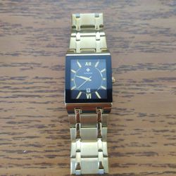 Gold Plated Stainless Steel Men's Analog Watch