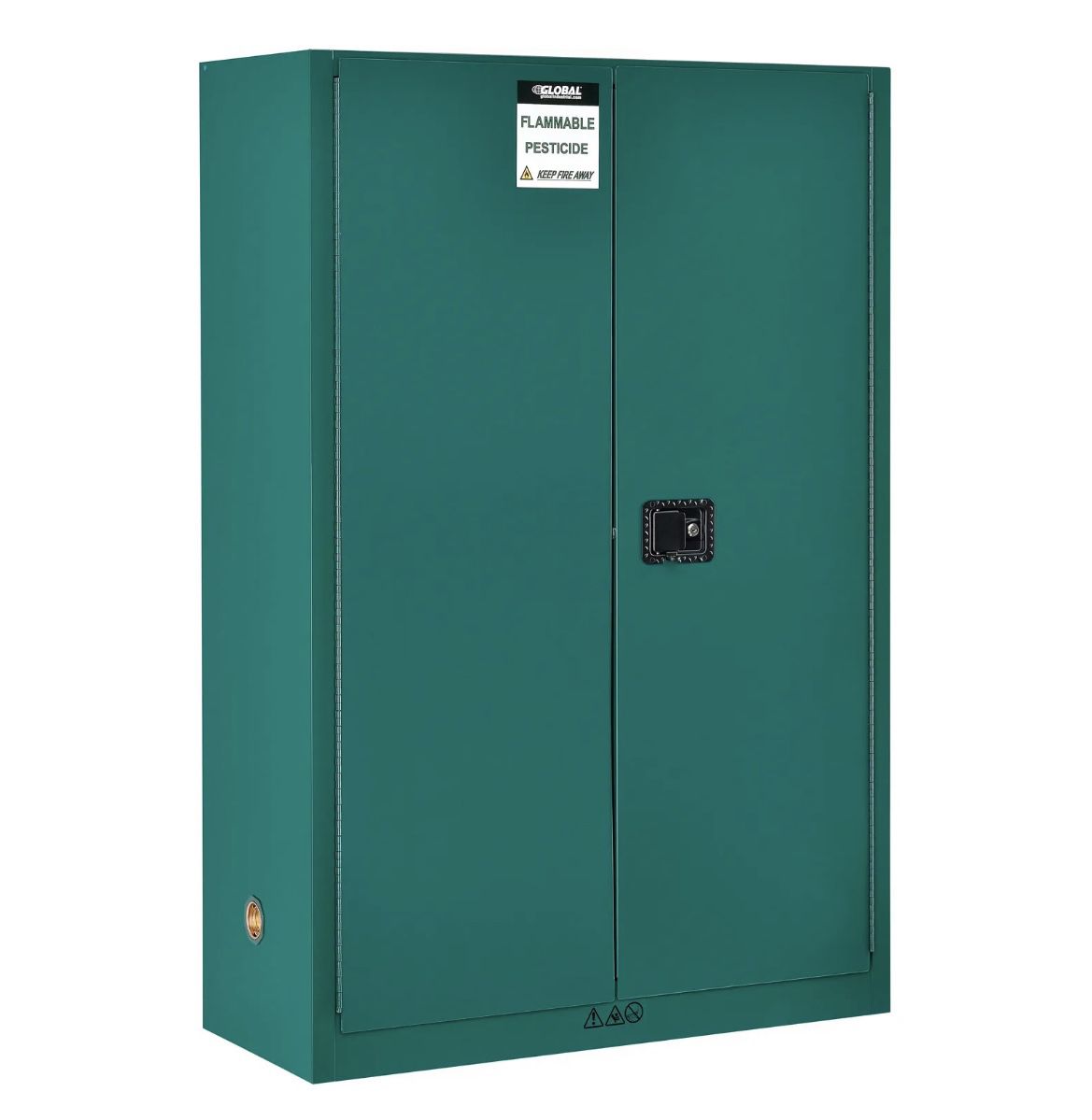 Global Industrial™ Pesticide Storage Cabinet Is- 45 Gallon - Manual Close 43"W x 18"D x 65"Handle (Brand new) *DONT HAVE ANY USE FOR IT*