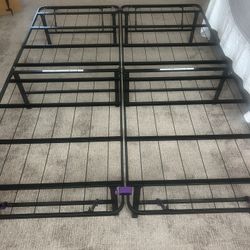 Black Platform Queen Bed Frame (purple Brand)