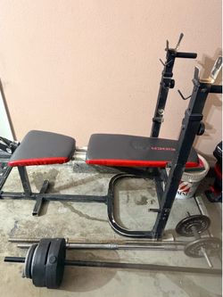 Workout bench  excellent condition 75