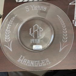 Wrangler 5 Years Service Crystal Plate-$10