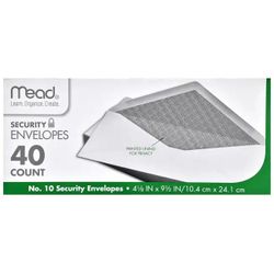 Envelopes, Box Of 40, Standard Size 