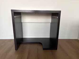 Small black desk
