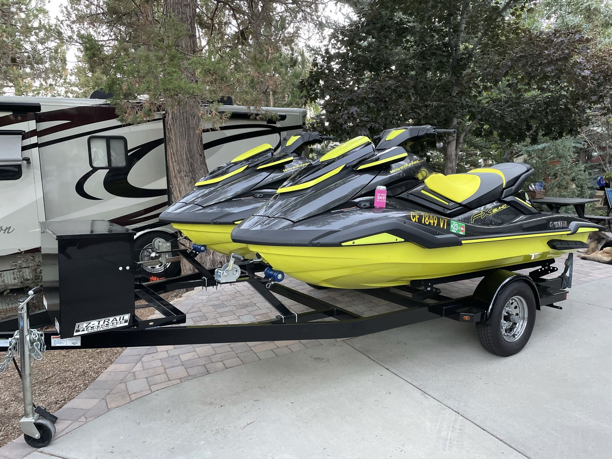 Yamaha Waverunners (x2 With Trailer)