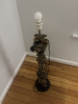 Real Wood Stacked Up Lamp!
