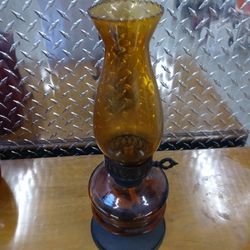 vintage sail boat oil lamp