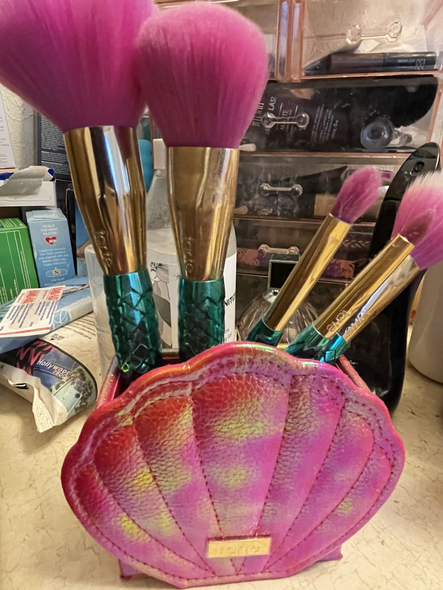 Tarte Makeup Mermaid Brushes And Holder