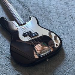 1983 Squier Japan Precision SQ Bass Black. 
