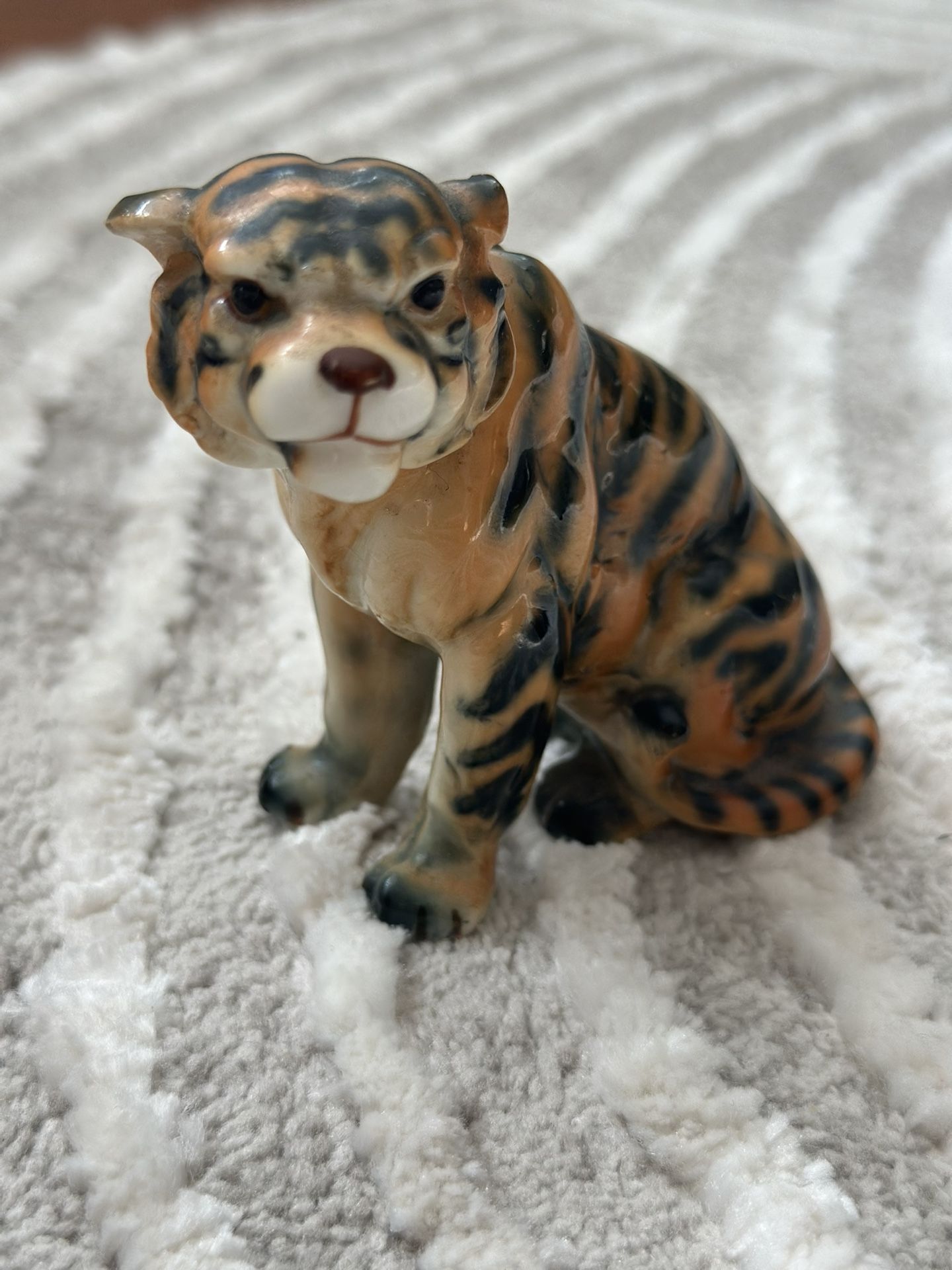 Bengal Tiger Porcelain Bone China Figurine 3 1/2"