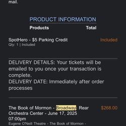 Book Of Mormon Broadway Tickets