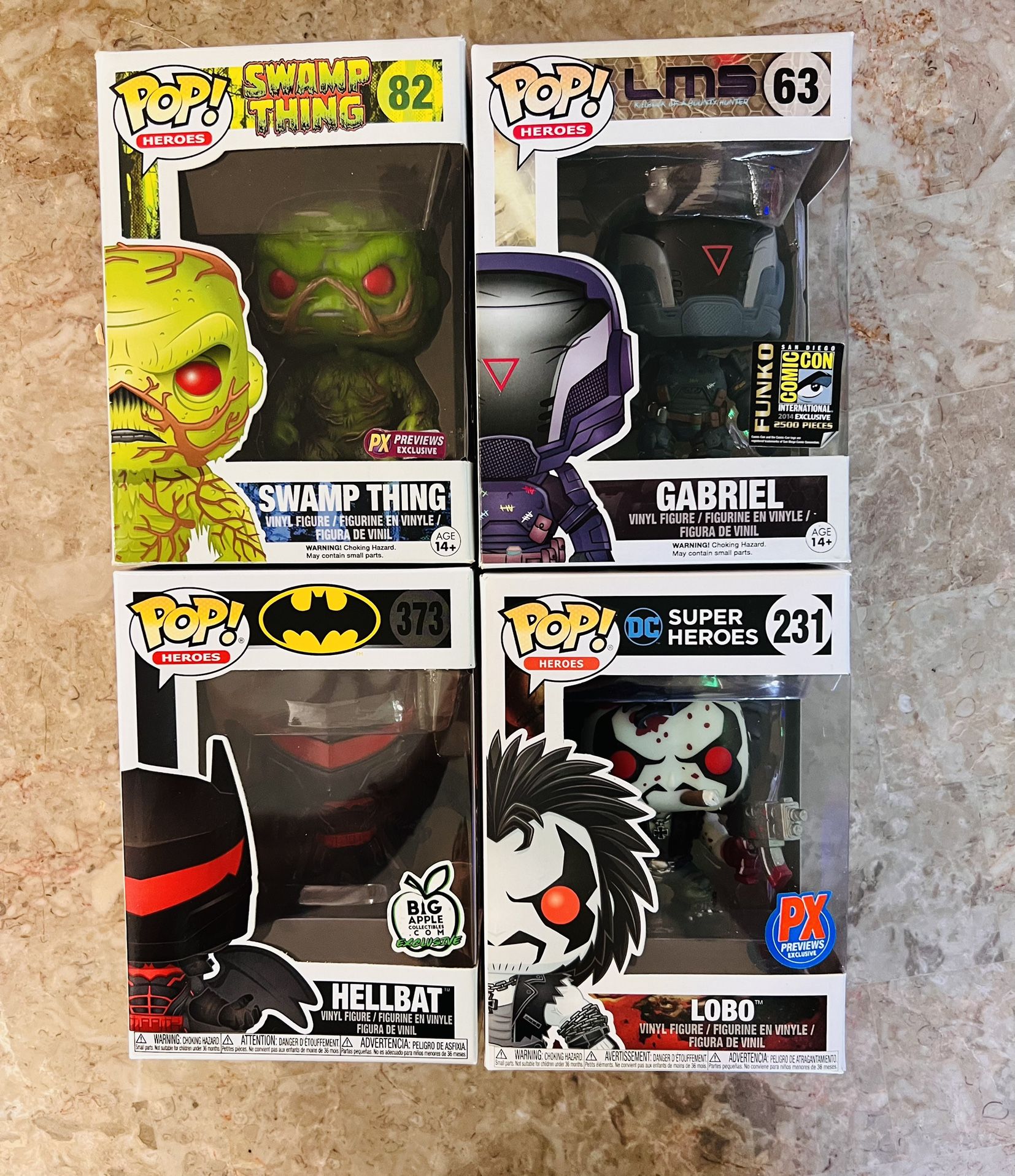 Funko Pop Hero's Lobo Swamp Thing Gabriel Hellbat