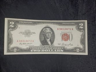 2 Dollar Bill Red Seal