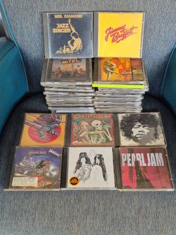 Lot of 30+ Mostly Rock CD Cases & Booklets ONLY (No Discs) - Judas Priest, Jimi Hendrix, Grateful Dead