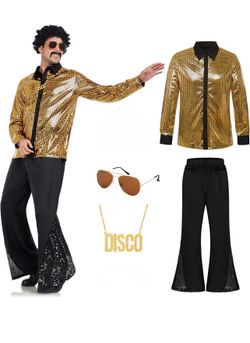 Men's  size medium 70s Disco Costume Outfit