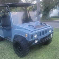 Custom HUMMER club car ds Lithium golf cart