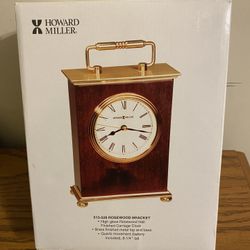 Nib Howard Miller 613-528 Rosewood Bracket Clock 