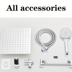 High Pressure Rain Shower Head 8 Inches 