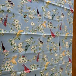 New PK Lifestyles Tweet Toile Printed Polyester Outdoor Fabric in Sky 54x39