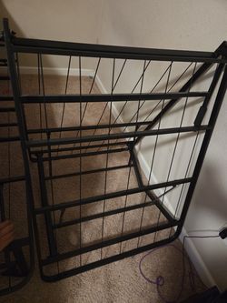 Free queen bed with folding frame