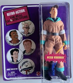 Mattel Retro-Action The Real Ghostbusters Peter Venkman Action Figure Boxed