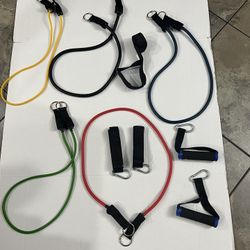 Shoulder Exercise Pulley with Resistance Bands,Over The Door Pulley System. Heavy Duty durable system. Gently used