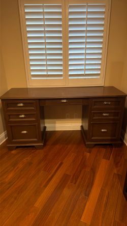 Custom made solid wood desk