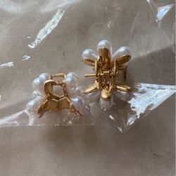 New Small Pearl Butterfly Hair Clips