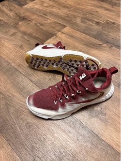 Nike Vapor Speed Turf CF Football Turf Mens Shoes Size 11 White Maroon 848334-661