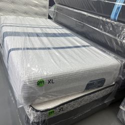 TWIN XL SERTA ICOMFORT MATTRESS & BOX SPRING BED SET