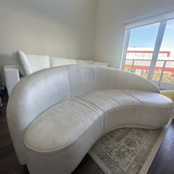 White Leather Couch