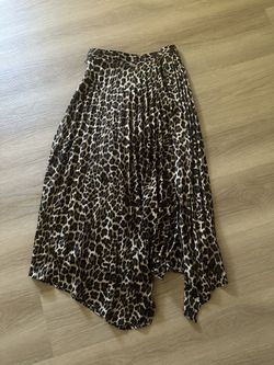 Zara Asymmetrical Leopard Skirt  