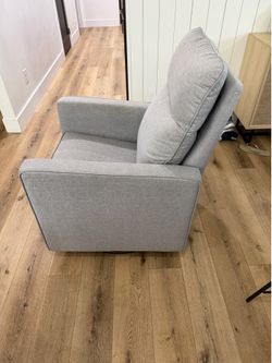 Gray Swivel Glider Recliner Chair – Excellent Condition